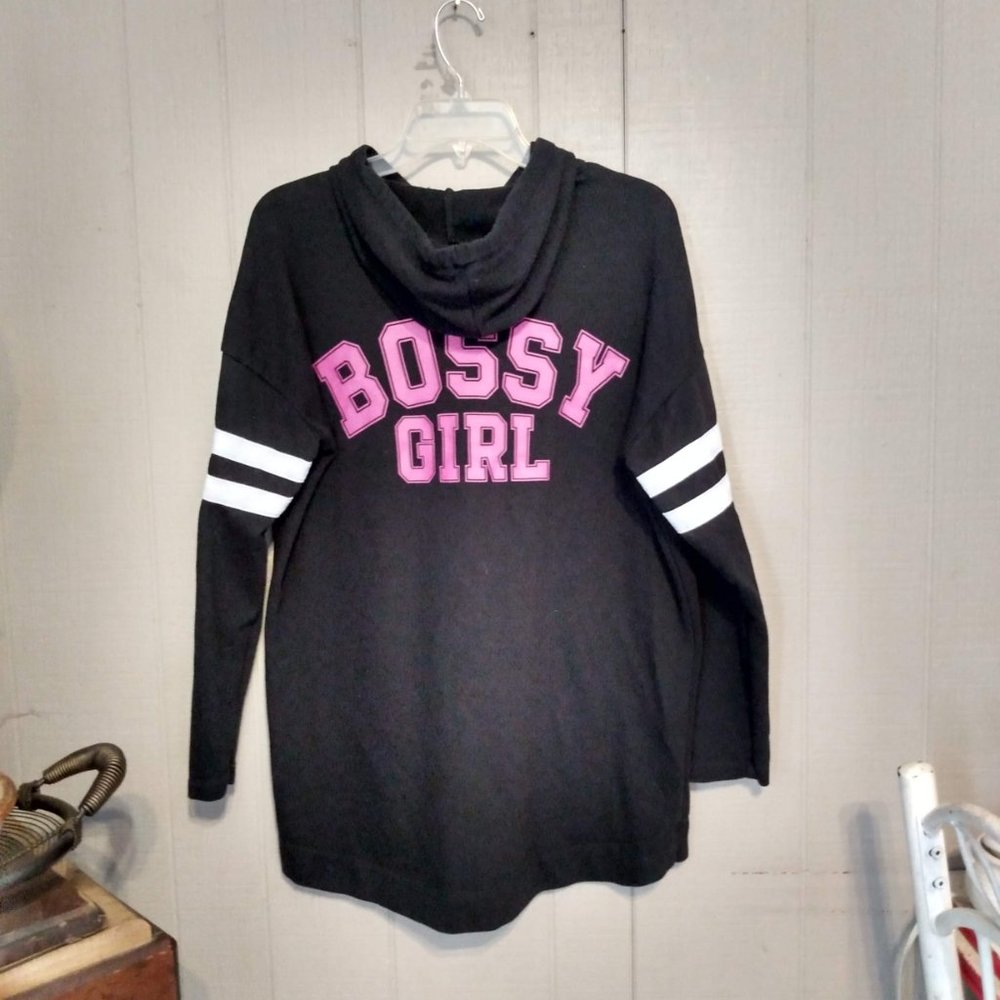 Bobbie Brooks BOSSY GIRL Pullover Hooded Sweatshirt Hoodie XL